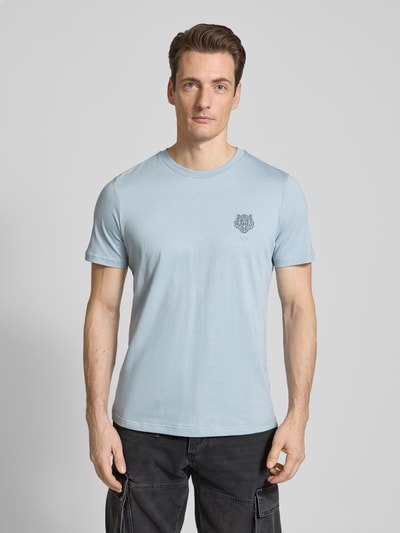 Antony Morato T-Shirt mit Motiv- und Label-Print Hellblau 4