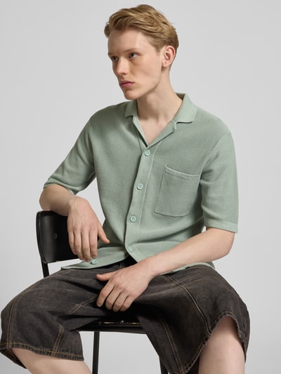ONLY & SONS Koszula casualowa o kroju regular fit z kołnierzem z połami model ‘TONY’ Oliwkowy 3