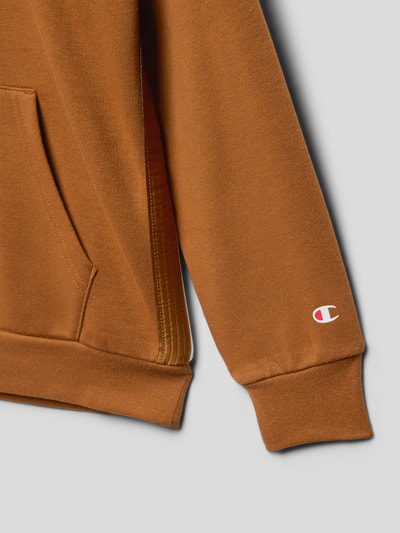 CHAMPION Hoodie met labelprint Cognac - 2