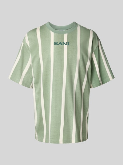 KARL KANI T-shirt met labelprint Groen - 2