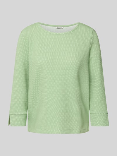 Tom Tailor Regular fit sweatshirt met 3/4-mouwen Lichtgroen - 2