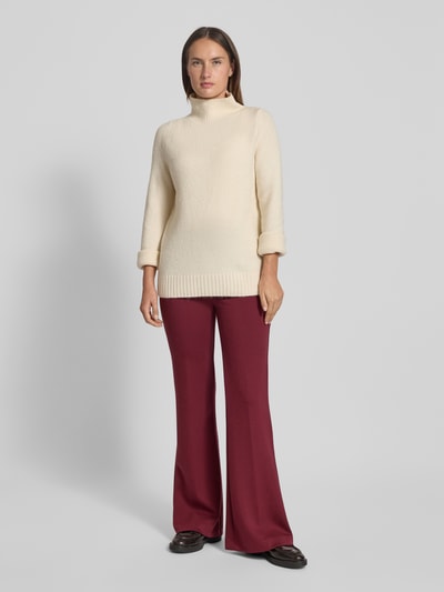 Christian Berg Woman Flared Fit Stoffhose aus Viskose-Mix  Dunkelrot 1