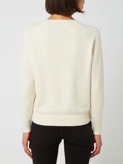 Only Pullover aus Viskosemischung Modell 'Lesly' Offwhite Melange 5