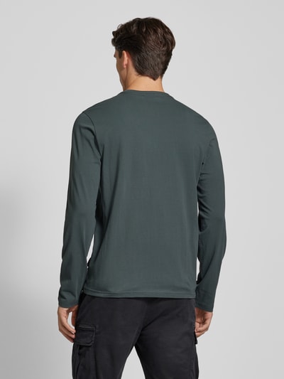 Napapijri Longsleeve mit Label-Stitching Khaki 5