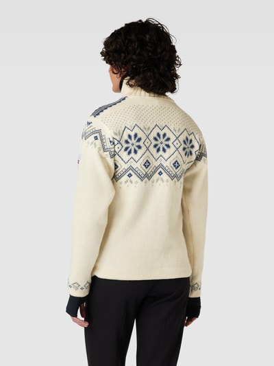 Dale of Norway Gebreide pullover met ritszakken Offwhite - 5