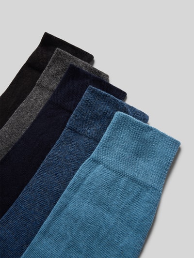 MCNEAL Socken mit geripptem Abschluss im 5er-Pack Jeansblau 2