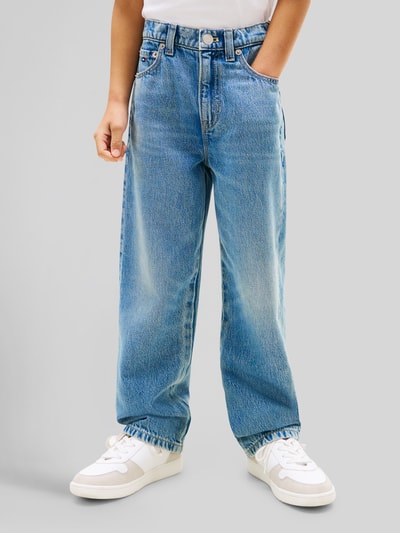 Tommy Hilfiger Kids Jeansy w kroju loose fit z 5 kieszeni Niebieski 4