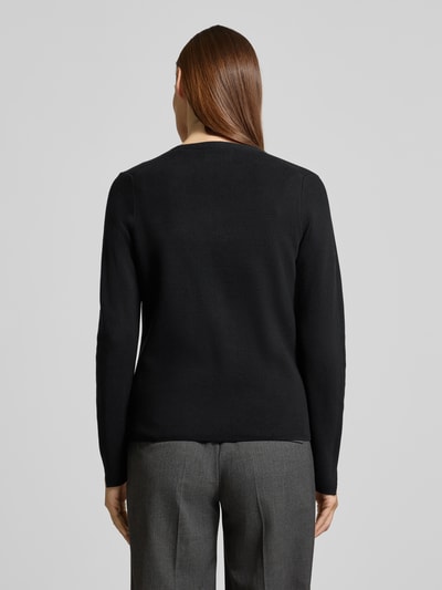 Christian Berg Woman Gebreide pullover met V-hals Zwart - 5