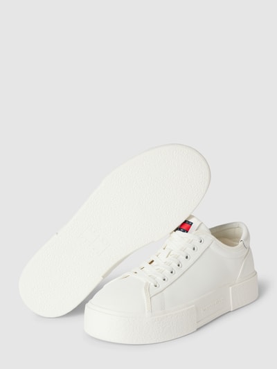 Tommy Jeans Sneakers in effen design Ecru - 4