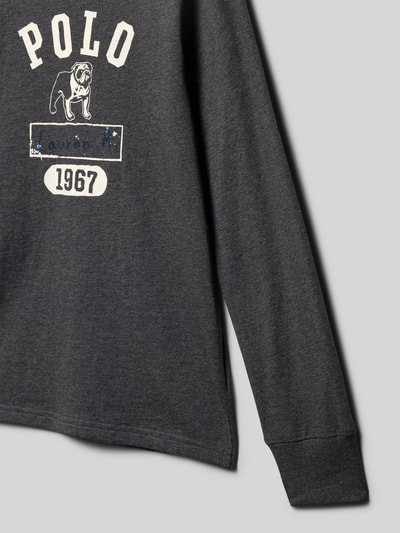 Polo Ralph Lauren Teens Shirt met lange mouwen en labelprint Middengrijs gemêleerd - 2