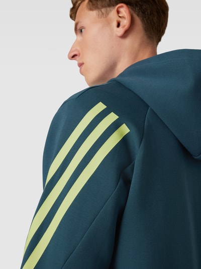 ADIDAS SPORTSWEAR Sweatjacke mit Label-Patch Petrol 3