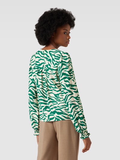 VILA Blusenshirt mit Allover-Muster Modell 'ALINIA' Grass 5