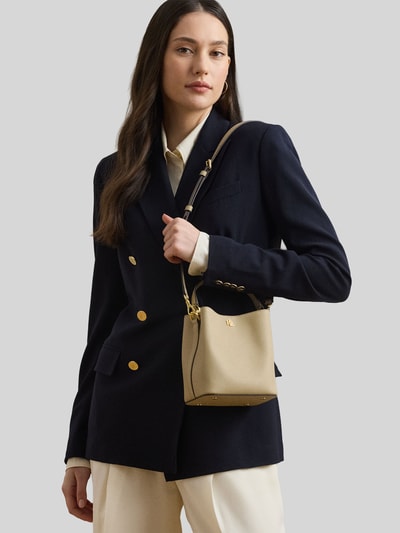 Lauren Ralph Lauren Handtas met twee handvatten van puur leer Beige - 1