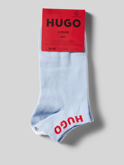 HUGO Socken mit Label-Print im 3er-Pack Weiss 3