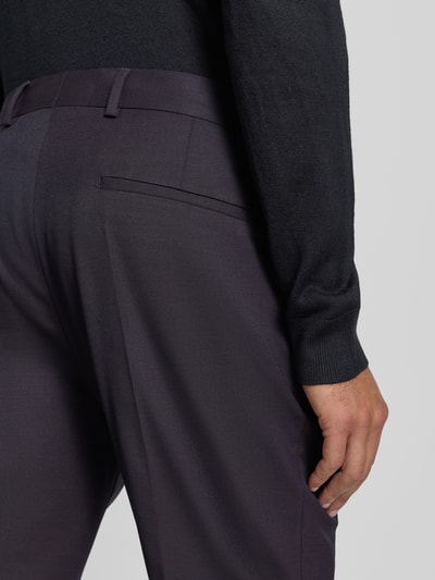 Strellson Spodnie do garnituru o kroju regular fit z dodatkiem wełny model ‘MARUY’ Śliwkowy 3