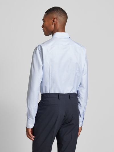 BOSS Slim fit zakelijk overhemd met knoopsluiting, model 'Hank' Bleu - 5