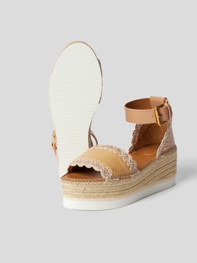 See by Chloé Wedges mit Plateausohle Mittelbraun 4