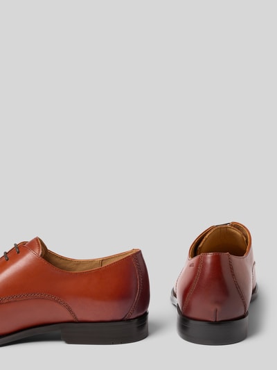 DIGEL Derby-Schuhe aus Leder mit Schnürung Modell 'SEBASTIAN' Cognac 2