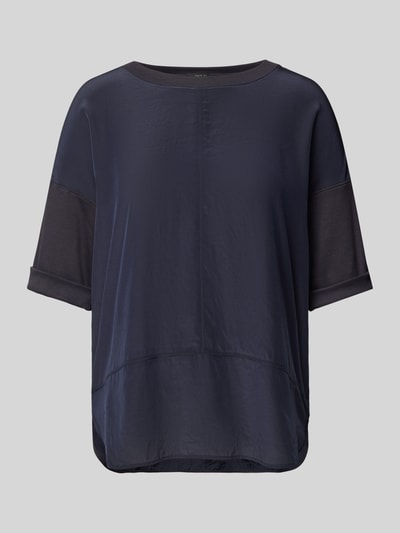 Marc Cain T-shirt in effen design Marineblauw - 2