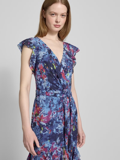 Lauren Ralph Lauren Sukienka wieczorowa z dekoltem w serek model ‘VIKRANA’ Niebieski 3