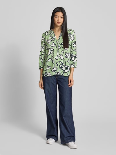 Tom Tailor Regular fit blouse van pure viscose Lichtgroen - 1