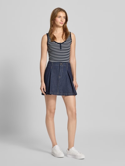 Tommy Jeans Top o kroju slim fit z mieszanki bawełny Granatowy 1