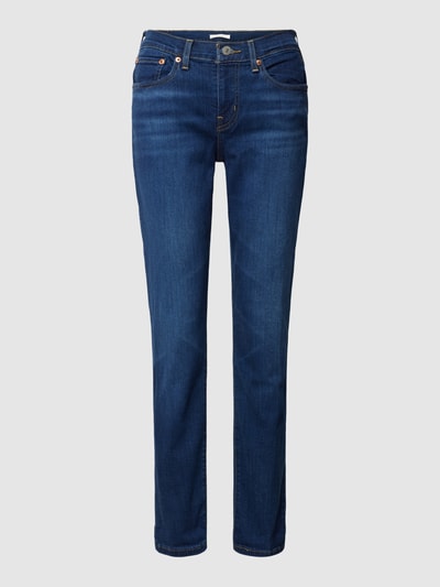 Levi's® 300 Jeansy o kroju boyfriend fit ze średnim stanem i 5 kieszeniami Ciemnoniebieski 2