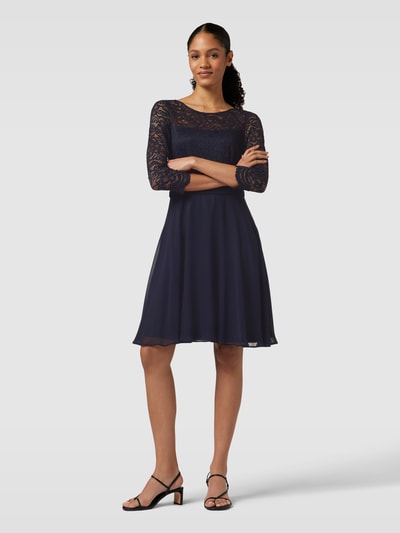 V.M. Cocktailkleid mit 3/4-Arm Dunkelblau 1