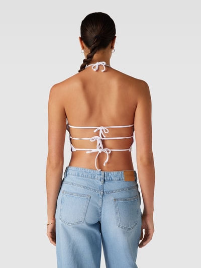 REVIEW Neckholder Crop Top SPOILED Print Weiss 5