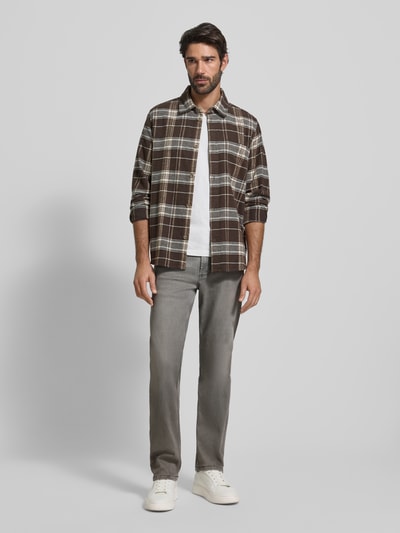 Christian Berg Men Straight fit jeans in 5-pocketmodel Lichtgrijs - 1