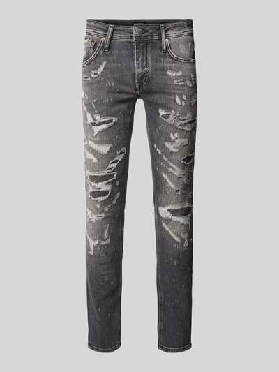 Antony Morato Tapered Fit Jeans im Destroyed-Look Black 2