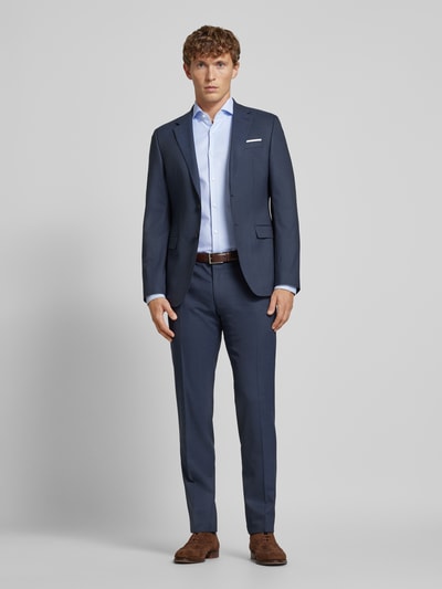 BOSS Slim Fit Business-Hemd mit Haifischkragen Modell 'Hank' Bleu 1