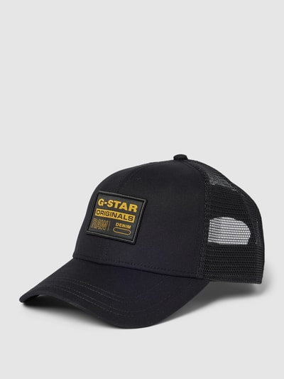 G-Star Raw Trucker-pet met labelpatch, model 'Originals' Zwart - 1