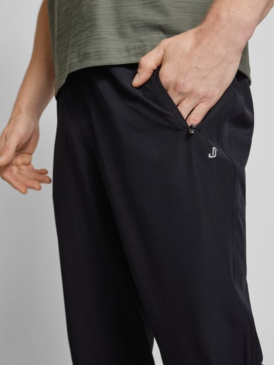 Joy Straight Leg Sweatpants mit Reißverschlusstaschen Black 3