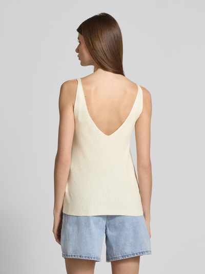 Moves Trägertop mit V-Ausschnitt Modell 'Madeline' Offwhite 5