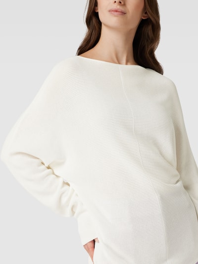 Esprit Collection Gebreide pullover in riblook Offwhite - 3