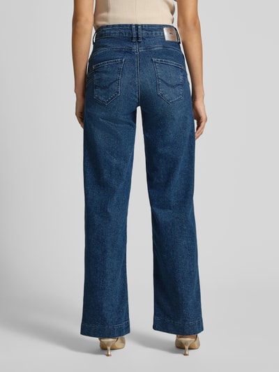 MAC Wide Fit Jeans mit Viskose-Anteil Modell 'Palazzo' Blau 5
