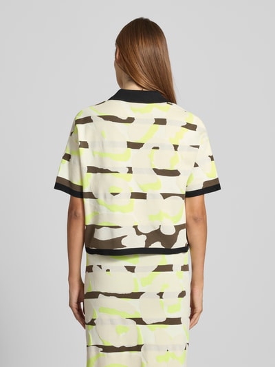 Marc Cain Strickshirt mit Umlegekragen Khaki 5