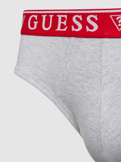 Guess Slip met elastische band in een set van 3 stuks, model 'BRIAN HERO' Middengrijs gemêleerd - 2