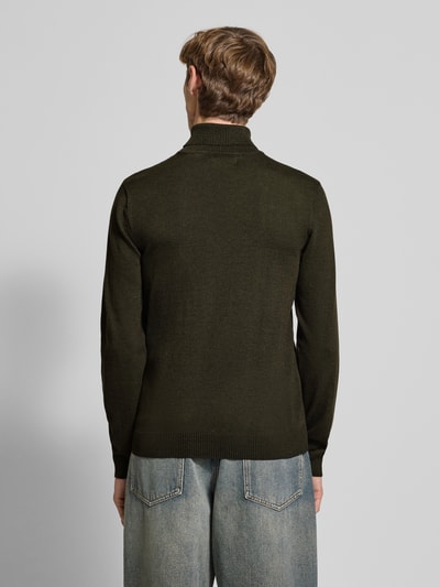 Blend Coltrui met labeldetail Olijfgroen gemêleerd - 5