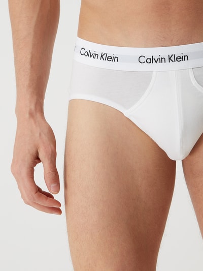 Calvin Klein Underwear Slips aus Baumwoll-Mix im 3er-Pack Black 5