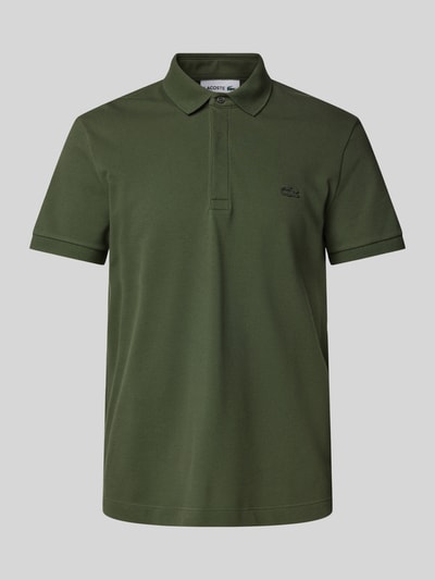 Lacoste Poloshirt aus Viskose mit Label-Patch Modell 'PIQUE' Khaki 2