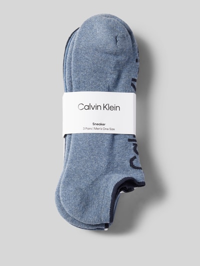 CK Calvin Klein Sokken met labelprint in een set van 3 paar Blauw gemêleerd - 3