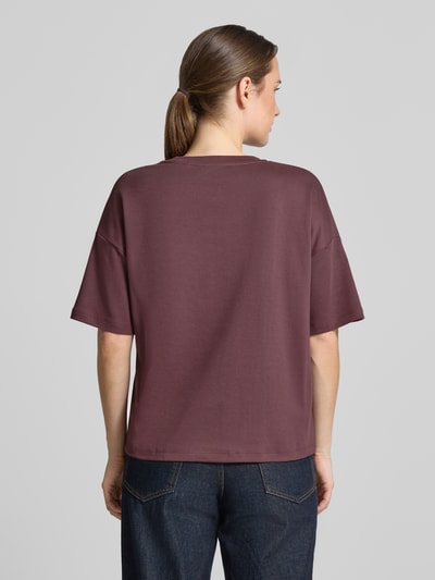 Christian Berg Woman T-Shirt aus reiner Baumwolle Aubergine 5