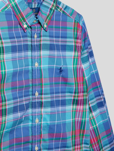 Polo Ralph Lauren Teens Hemd mit Tartan-Karo Helltuerkis 2