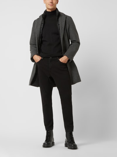 Tom Tailor Mantel mit herausnehmbarem Reißverschluss Modell 'Wool Coat' Dunkelgrau 1