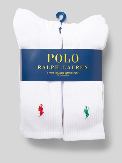 Polo Ralph Lauren Underwear Sokken met logostitching in een set van 6 paar Wit - 3