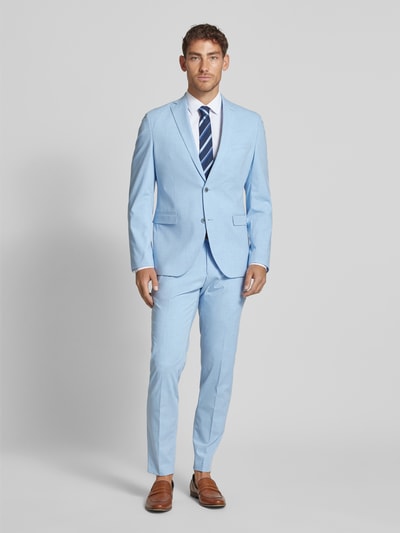 s.Oliver BLACK LABEL Regular Fit Anzughose in Flammgarnoptik Hellblau 1