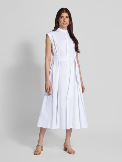 Polo Ralph Lauren Sukienka koszulowa ze stójką model ‘SVAN’ Biały 1