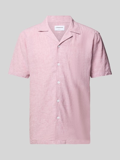 Lindbergh Relaxed fit linnen overhemd met 1/2-mouwen Roze - 2